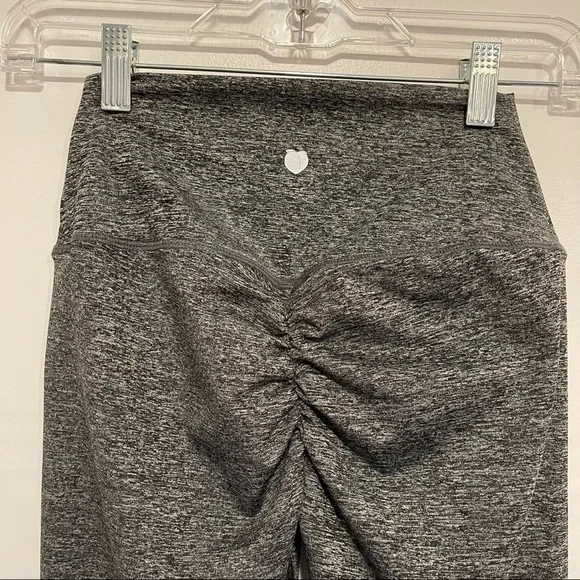 Peachee Collection heather grey leggings Small butt scrunch - Picture 7 of 8